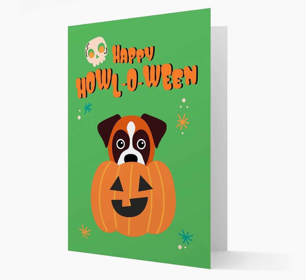 'Happy Halloween' - Card with {breedFullName} Icon