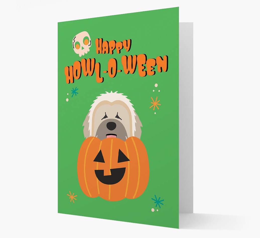 'Happy Halloween' - Card with {breedFullName} Icon