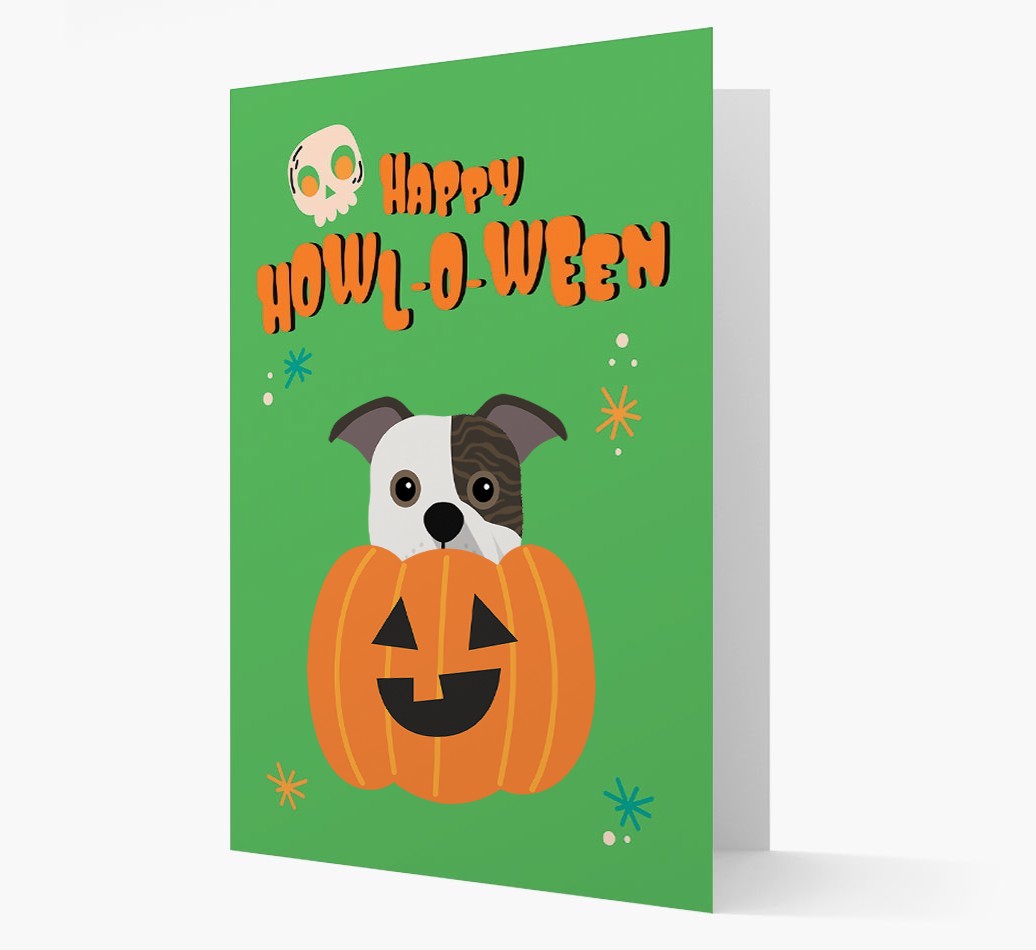 'Happy Halloween' - Card with {breedFullName} Icon
