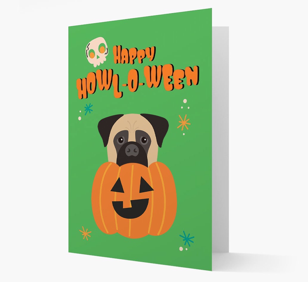 'Happy Halloween' - Card with {breedFullName} Icon