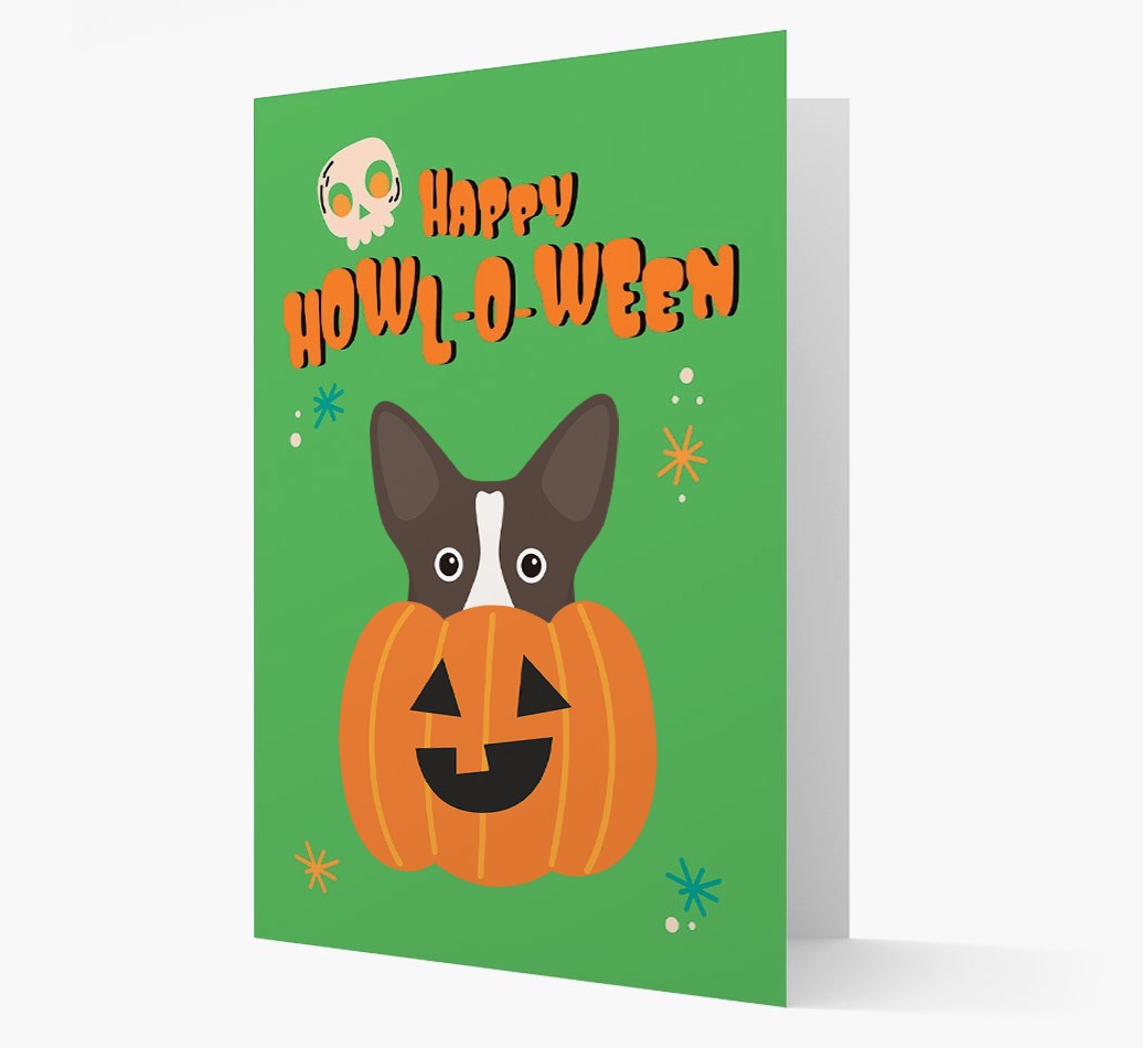 'Happy Halloween' - Card with {breedFullName} Icon