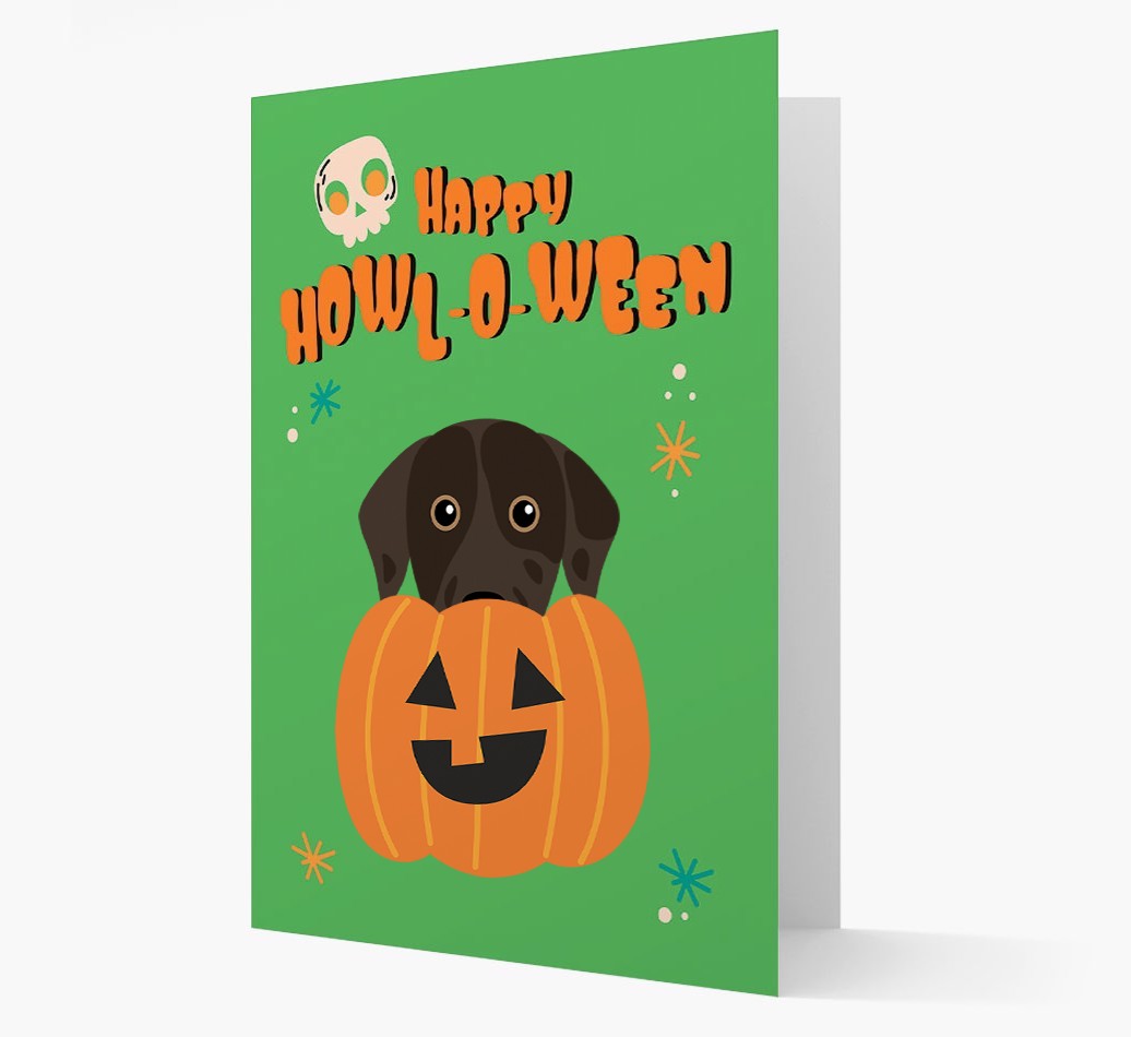 'Happy Halloween' - Card with {breedFullName} Icon