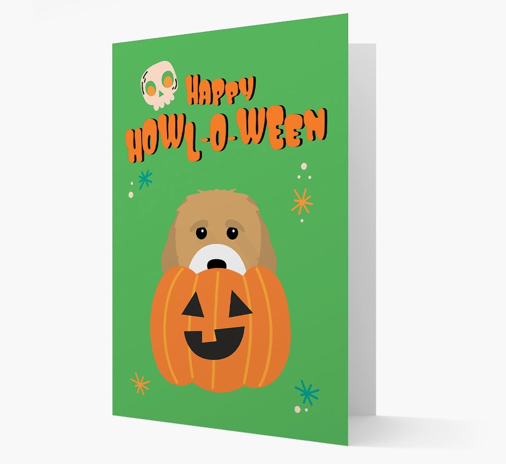 'Happy Halloween' - Card with {breedFullName} Icon