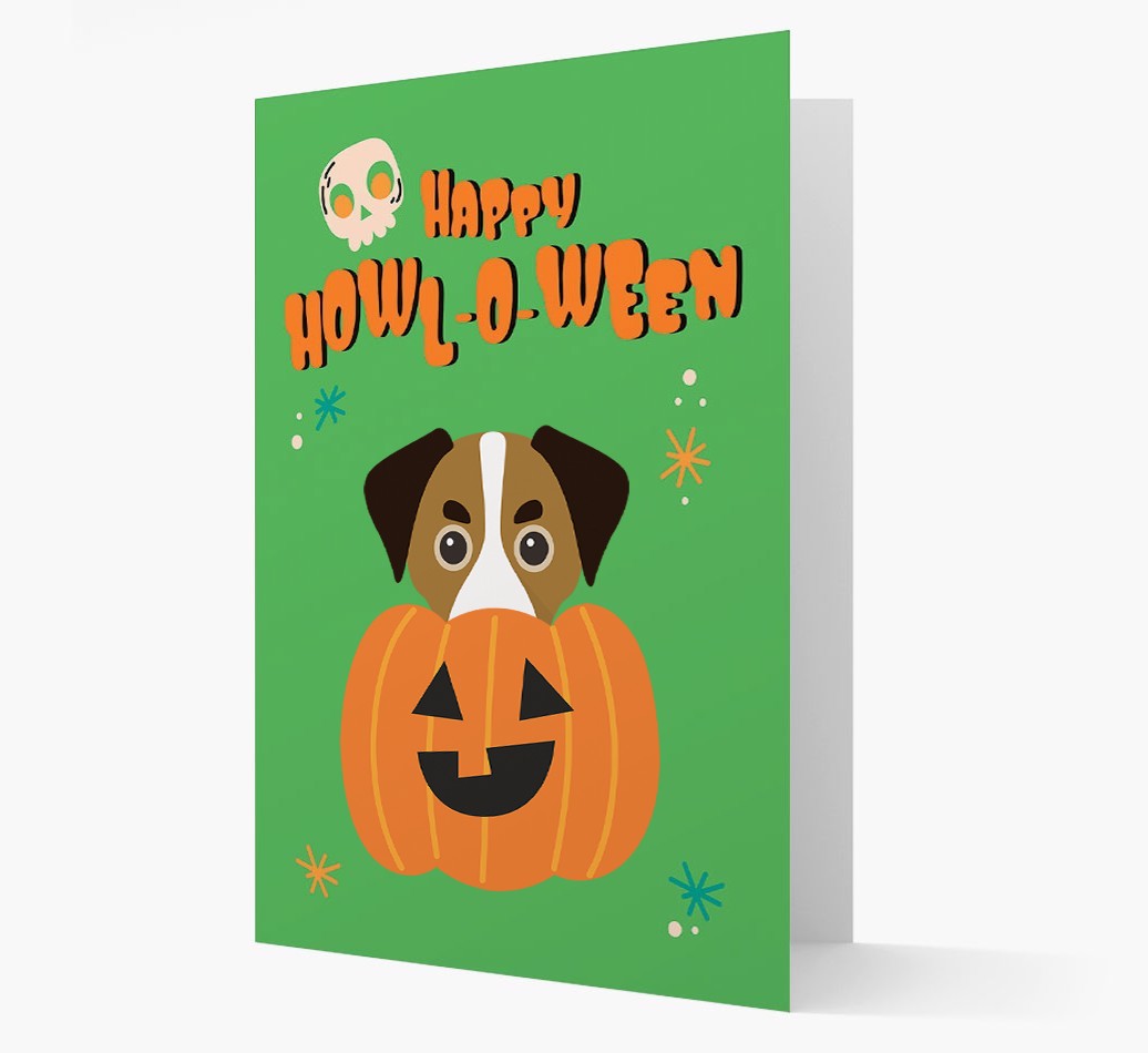 'Happy Halloween' - Card with {breedFullName} Icon