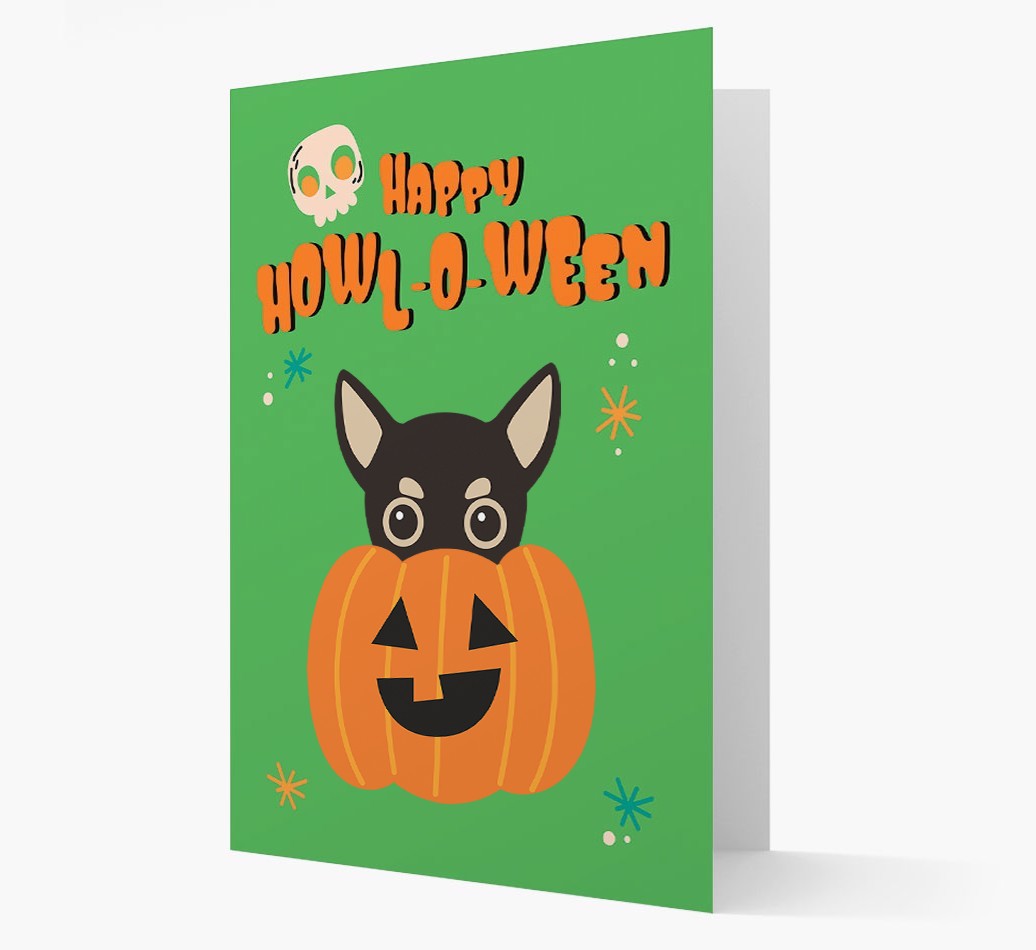 'Happy Halloween' - Card with {breedFullName} Icon
