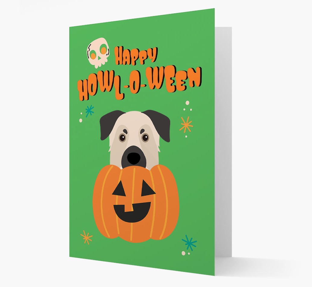 'Happy Halloween' - Card with {breedFullName} Icon