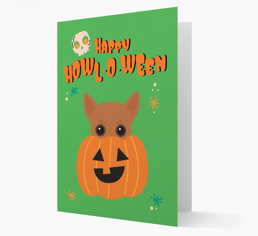 'Happy Halloween' - Card with {breedFullName} Icon