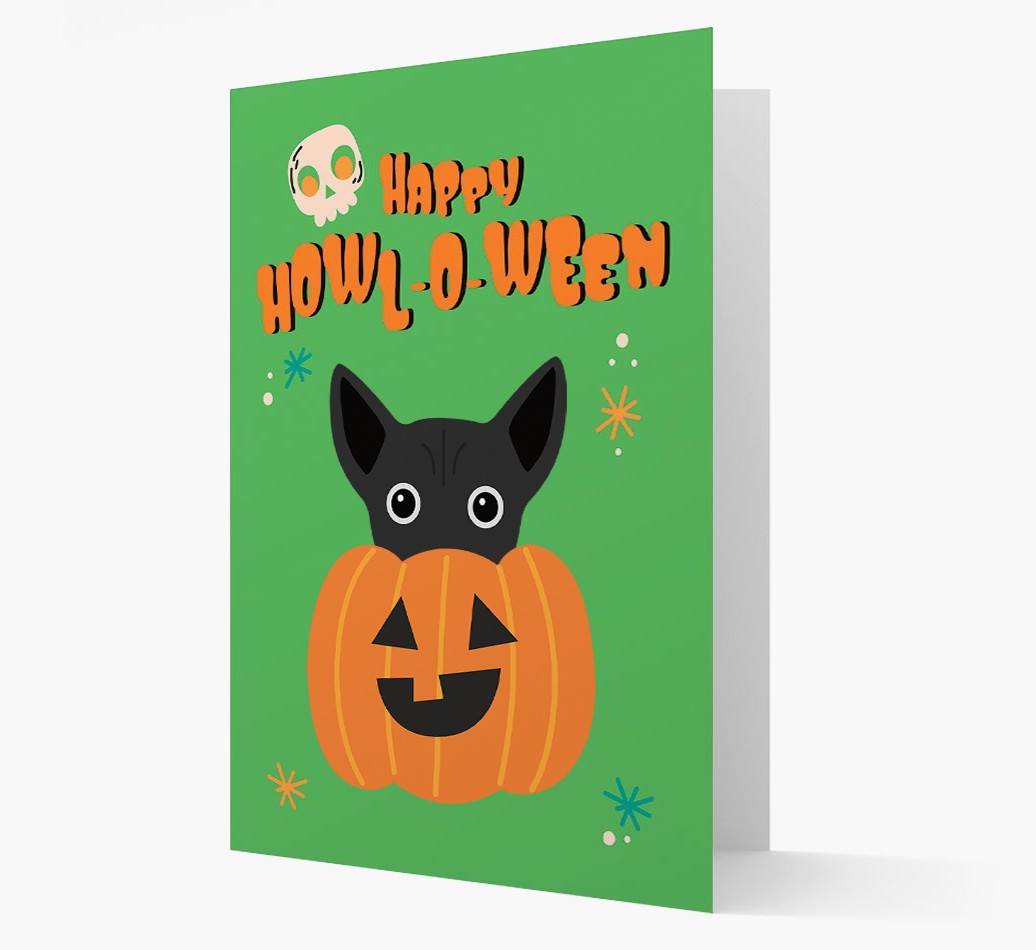 'Happy Halloween' - Card with {breedFullName} Icon