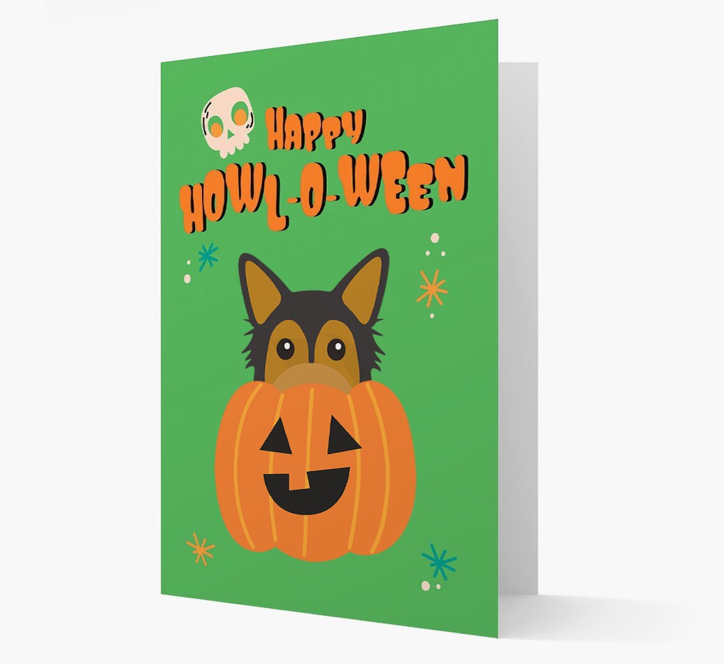 'Happy Halloween' - Card with {breedFullName} Icon