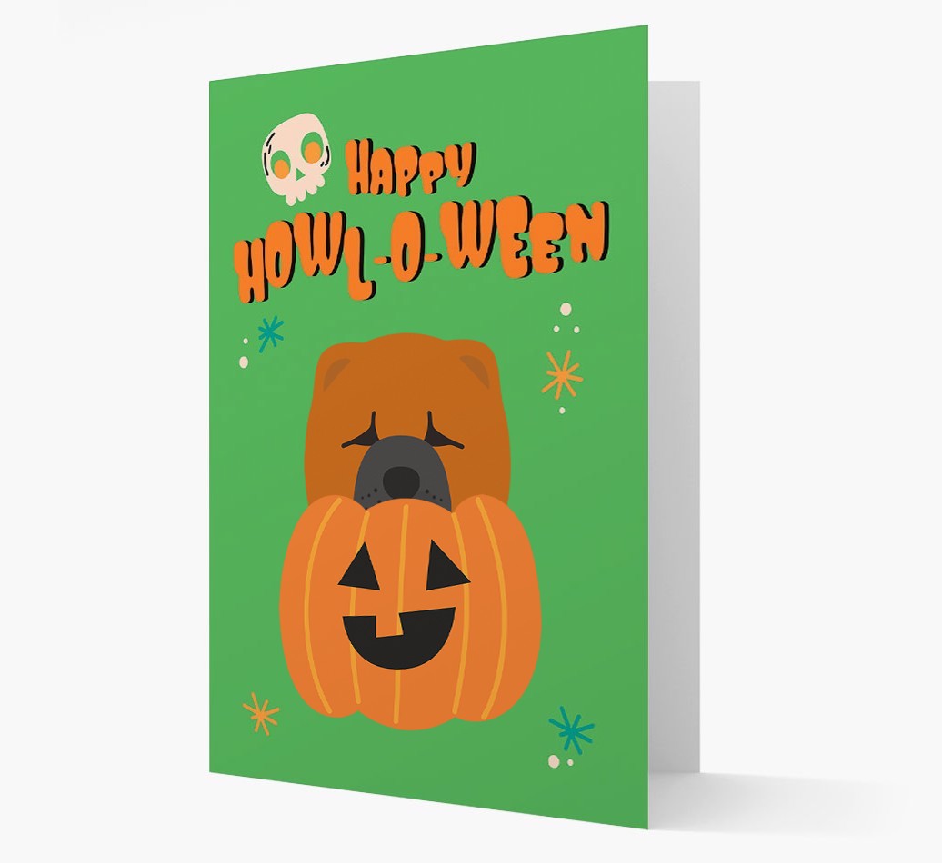 'Happy Halloween' - Card with {breedFullName} Icon