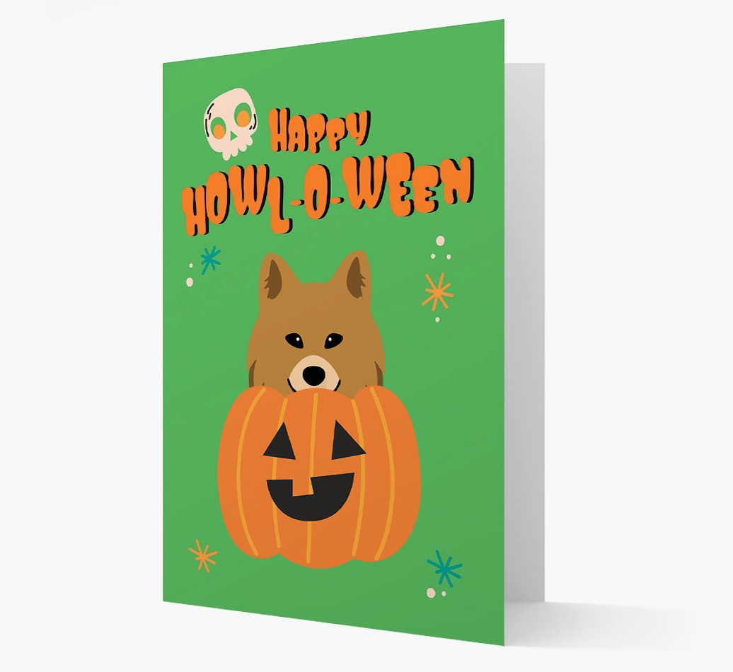 'Happy Halloween' - Card with {breedFullName} Icon