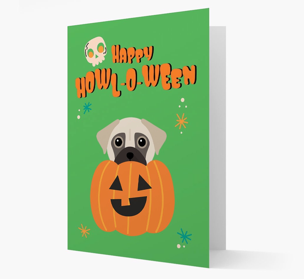 'Happy Halloween' - Card with {breedFullName} Icon