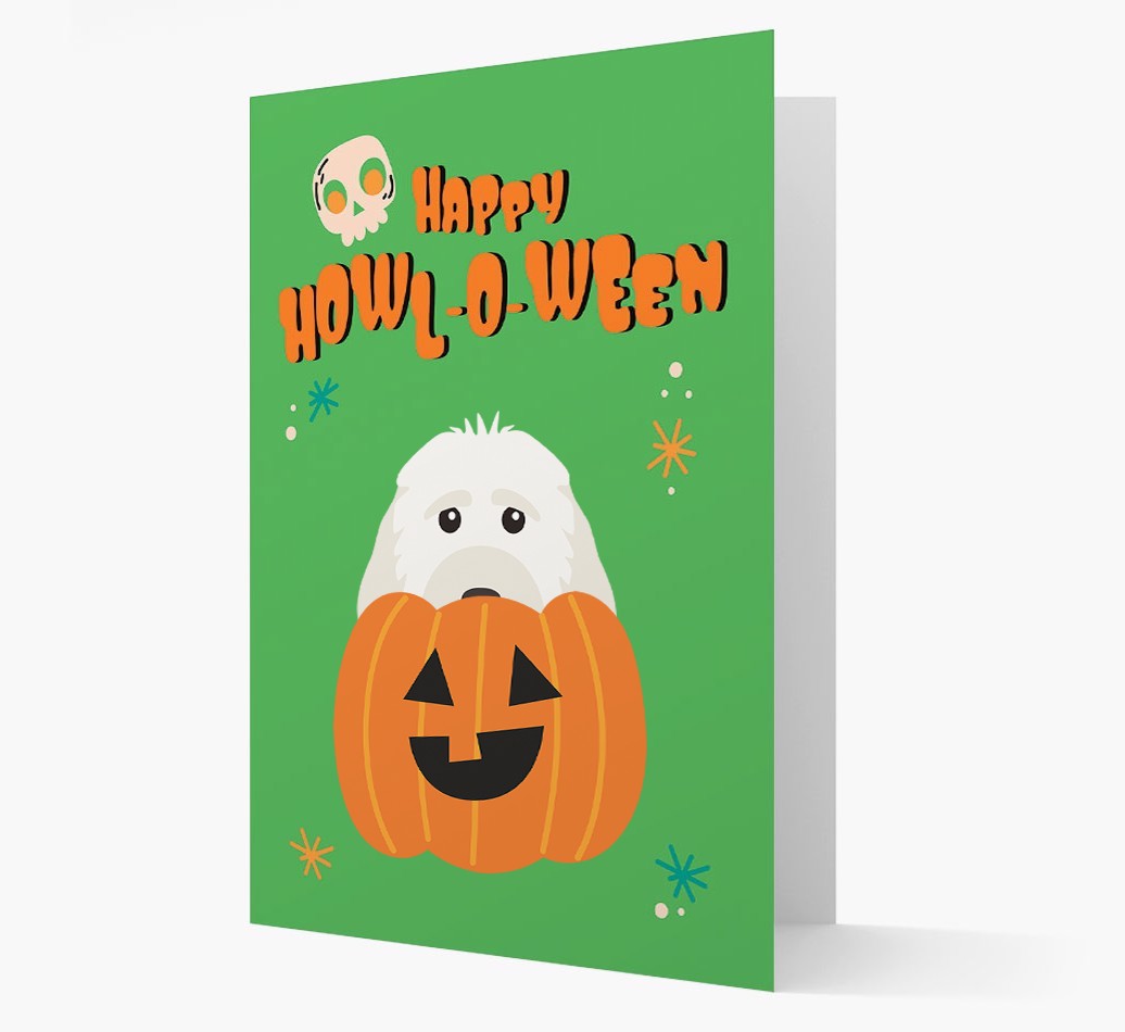 'Happy Halloween' - Card with {breedFullName} Icon