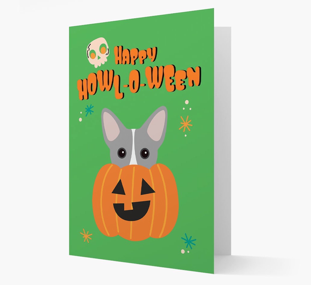 'Happy Halloween' - Card with {breedFullName} Icon
