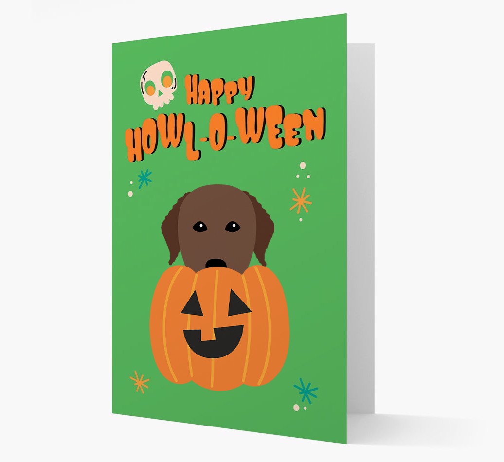 'Happy Halloween' - Card with {breedFullName} Icon