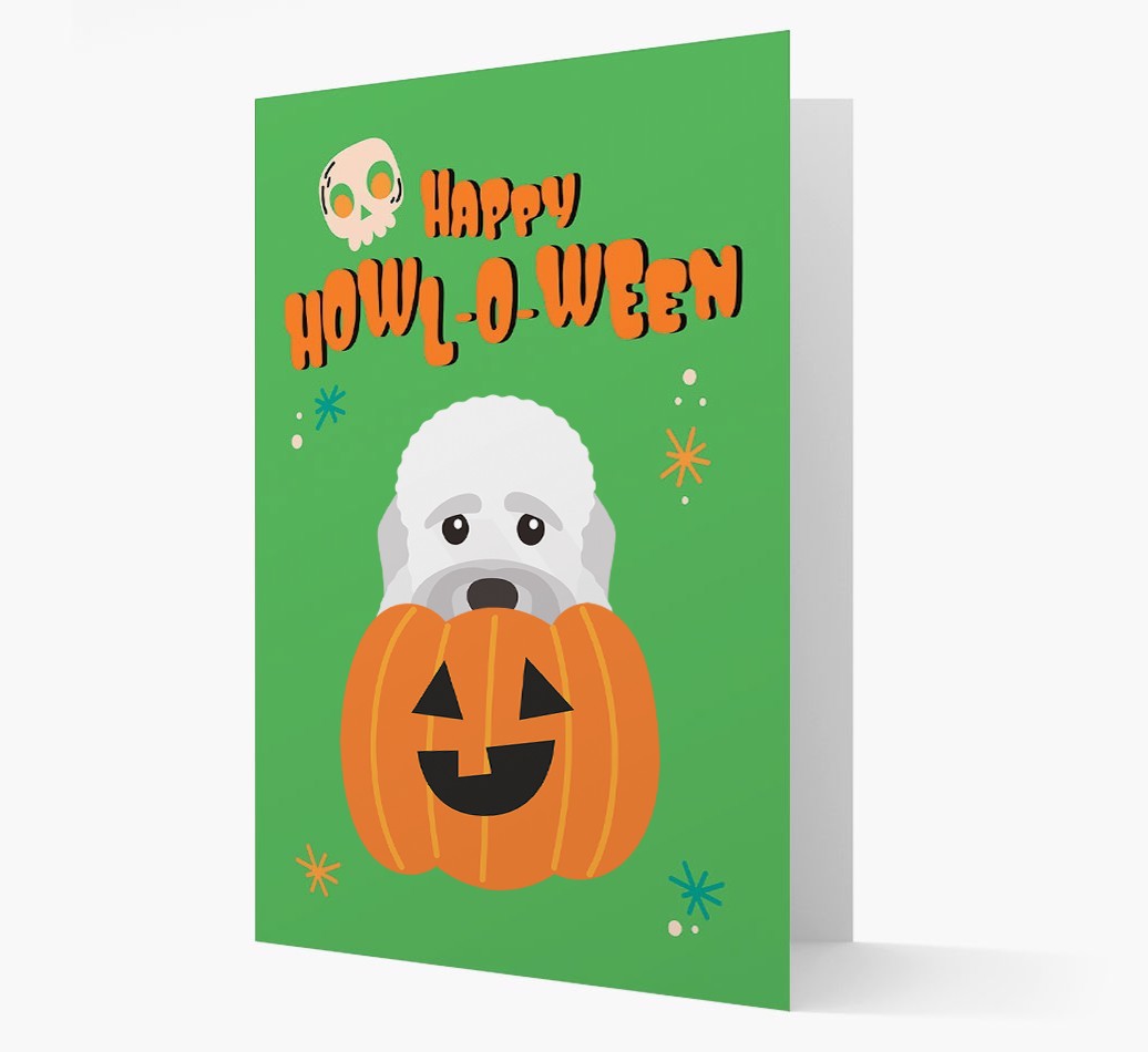 'Happy Halloween' - Card with {breedFullName} Icon