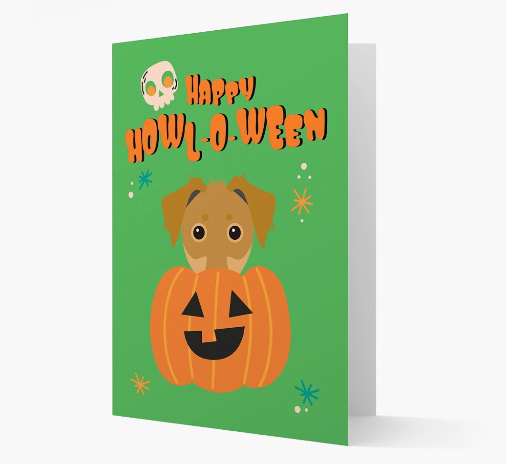 'Happy Halloween' - Card with {breedFullName} Icon