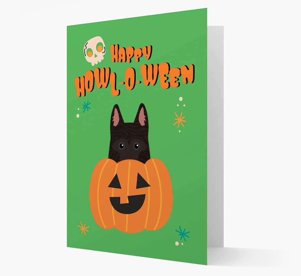 'Happy Halloween' - Card with {breedFullName} Icon