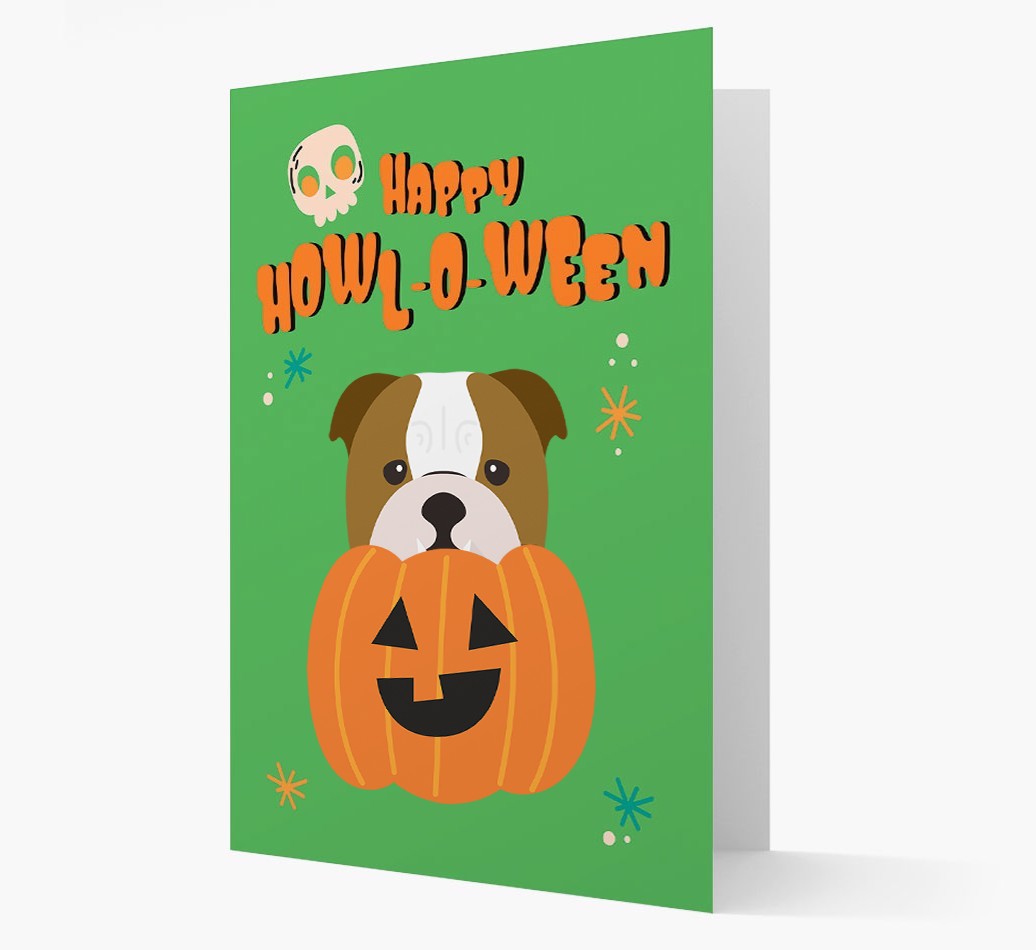 'Happy Halloween' - Card with {breedFullName} Icon