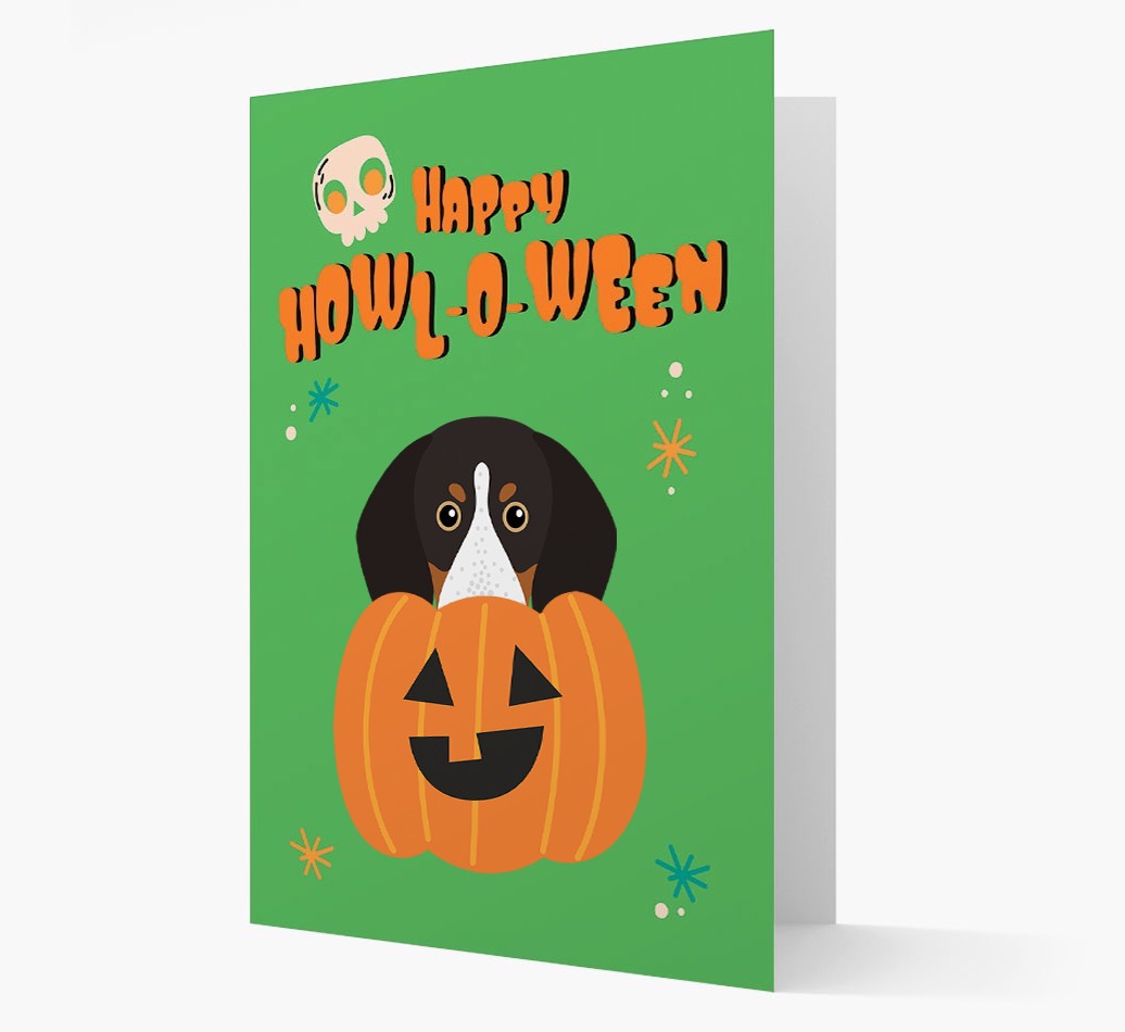'Happy Halloween' - Card with {breedFullName} Icon