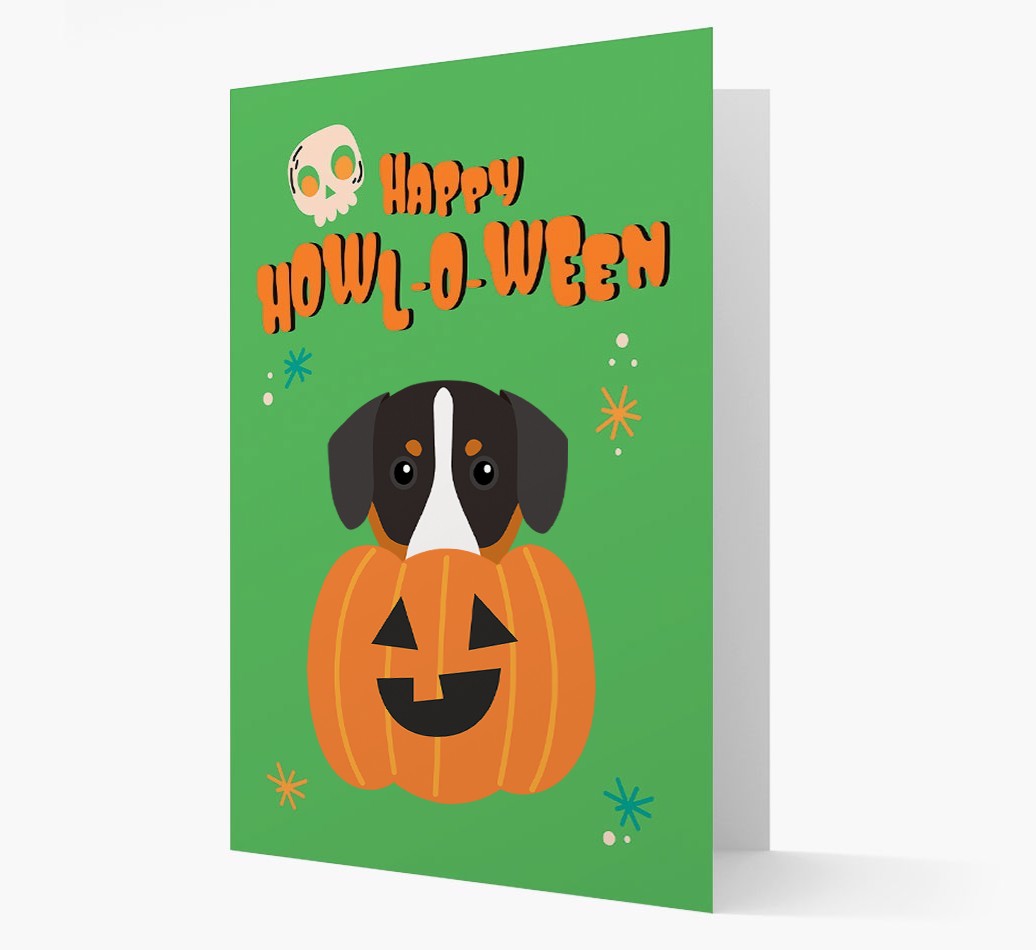 'Happy Halloween' - Card with {breedFullName} Icon