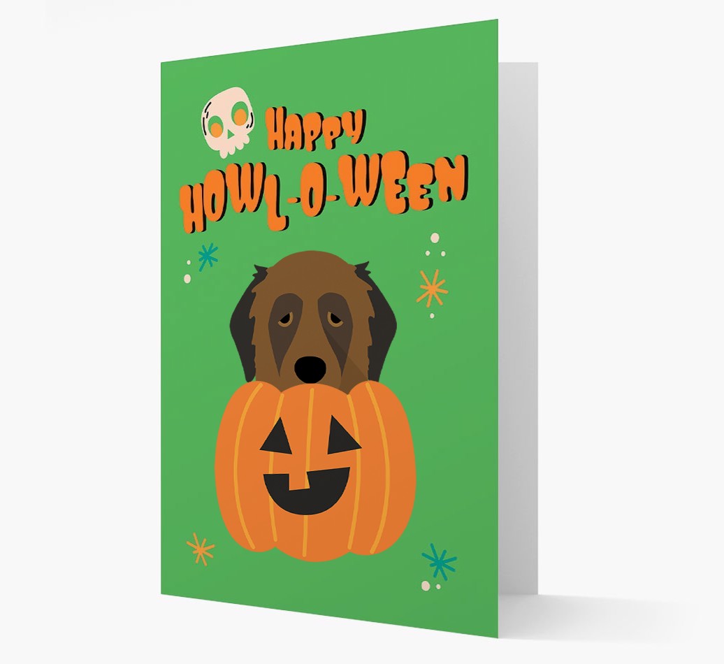 'Happy Halloween' - Card with {breedFullName} Icon