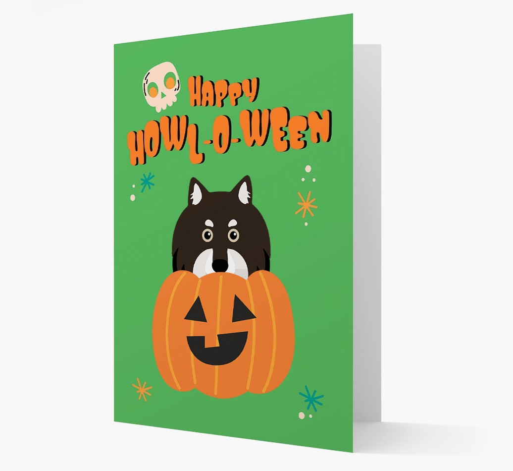 'Happy Halloween' - Card with {breedFullName} Icon