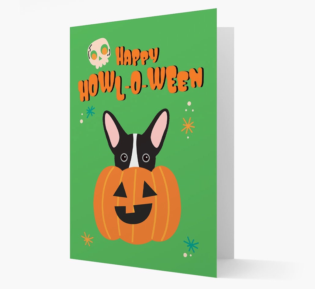 'Happy Halloween' - Card with {breedFullName} Icon