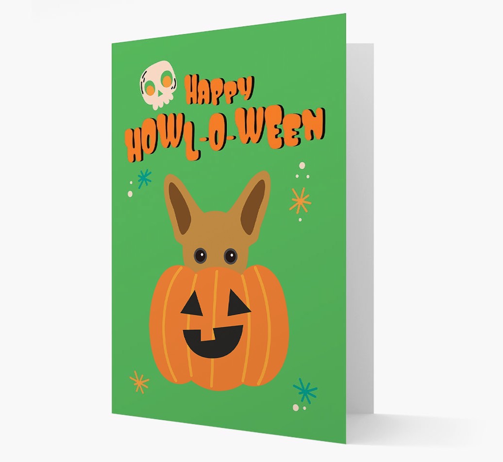 'Happy Halloween' - Card with {breedFullName} Icon