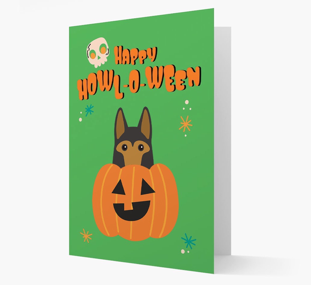 'Happy Halloween' - Card with {breedFullName} Icon
