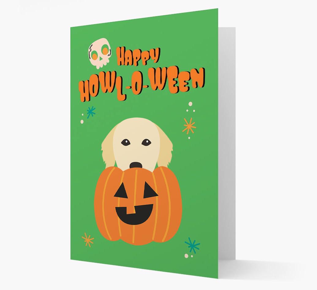 'Happy Halloween' - Card with {breedFullName} Icon