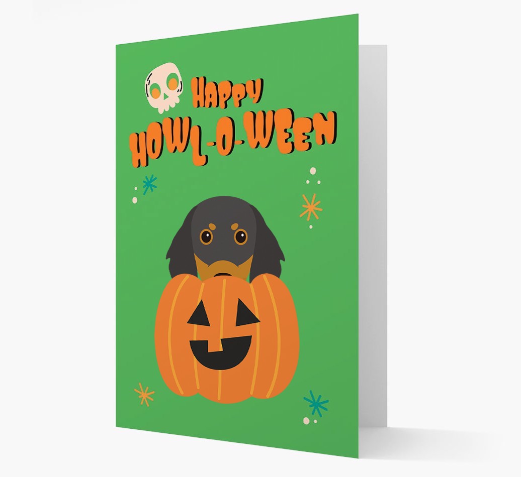'Happy Halloween' - Card with {breedFullName} Icon
