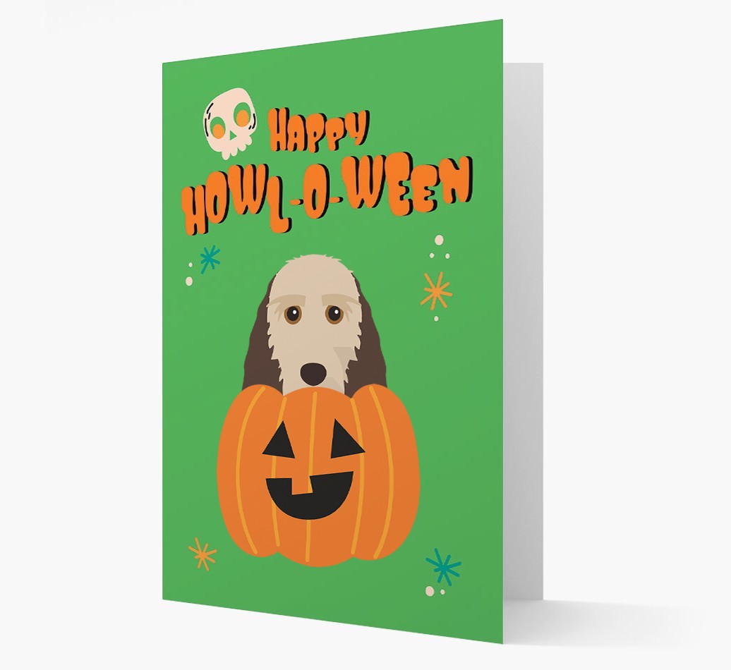 'Happy Halloween' - Card with {breedFullName} Icon