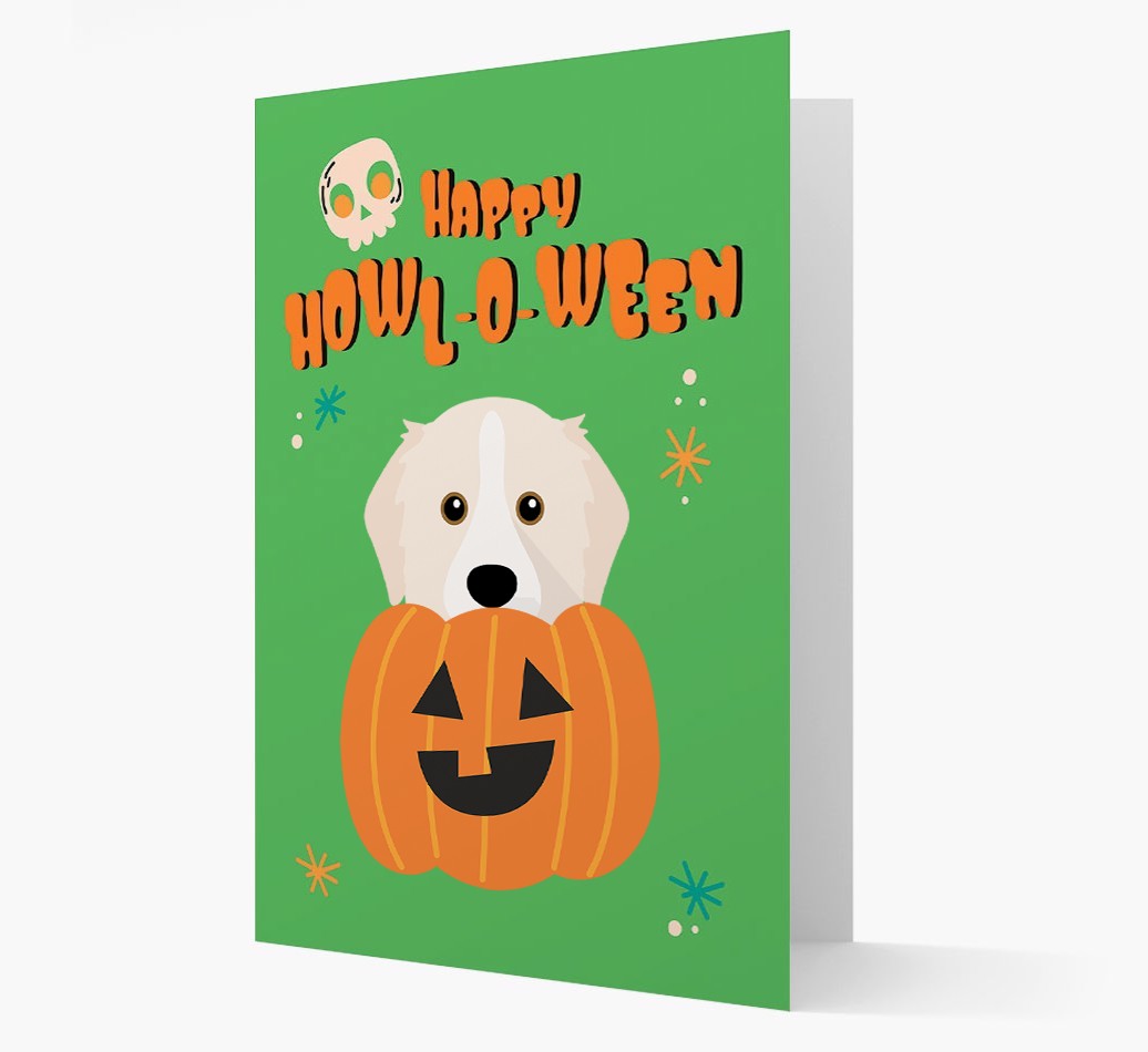 'Happy Halloween' - Card with {breedFullName} Icon
