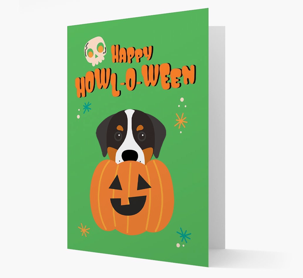 'Happy Halloween' - Card with {breedFullName} Icon