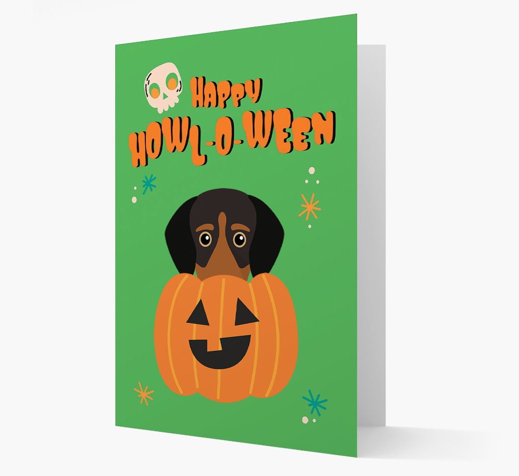 'Happy Halloween' - Card with {breedFullName} Icon