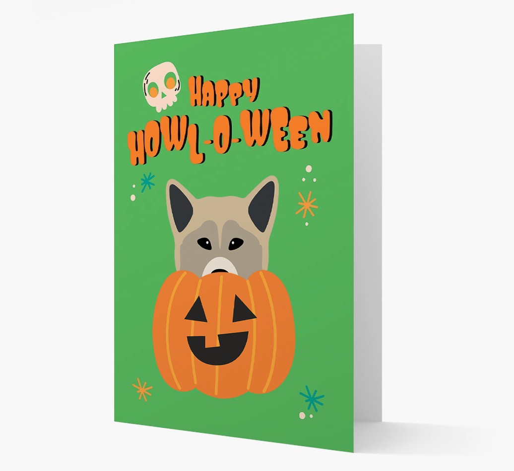 'Happy Halloween' - Card with {breedFullName} Icon