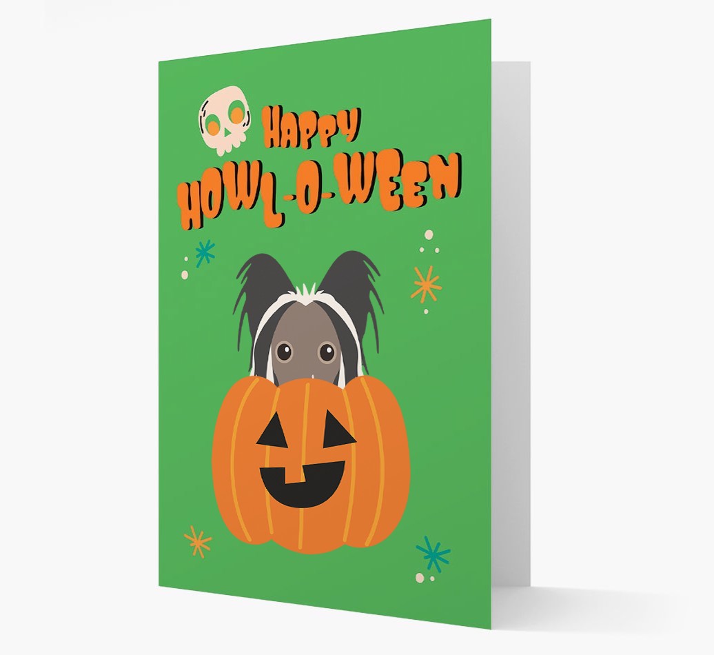 'Happy Halloween' - Card with {breedFullName} Icon
