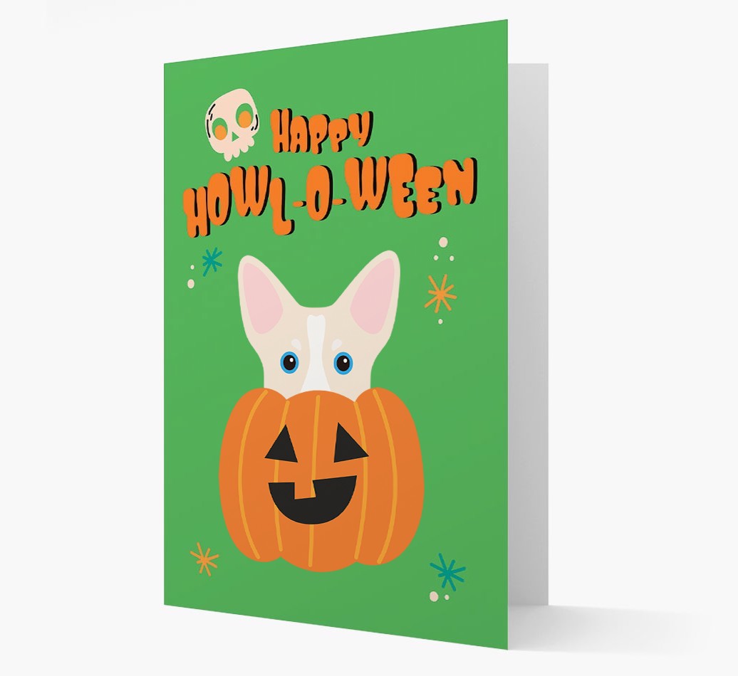 'Happy Halloween' - Card with {breedFullName} Icon