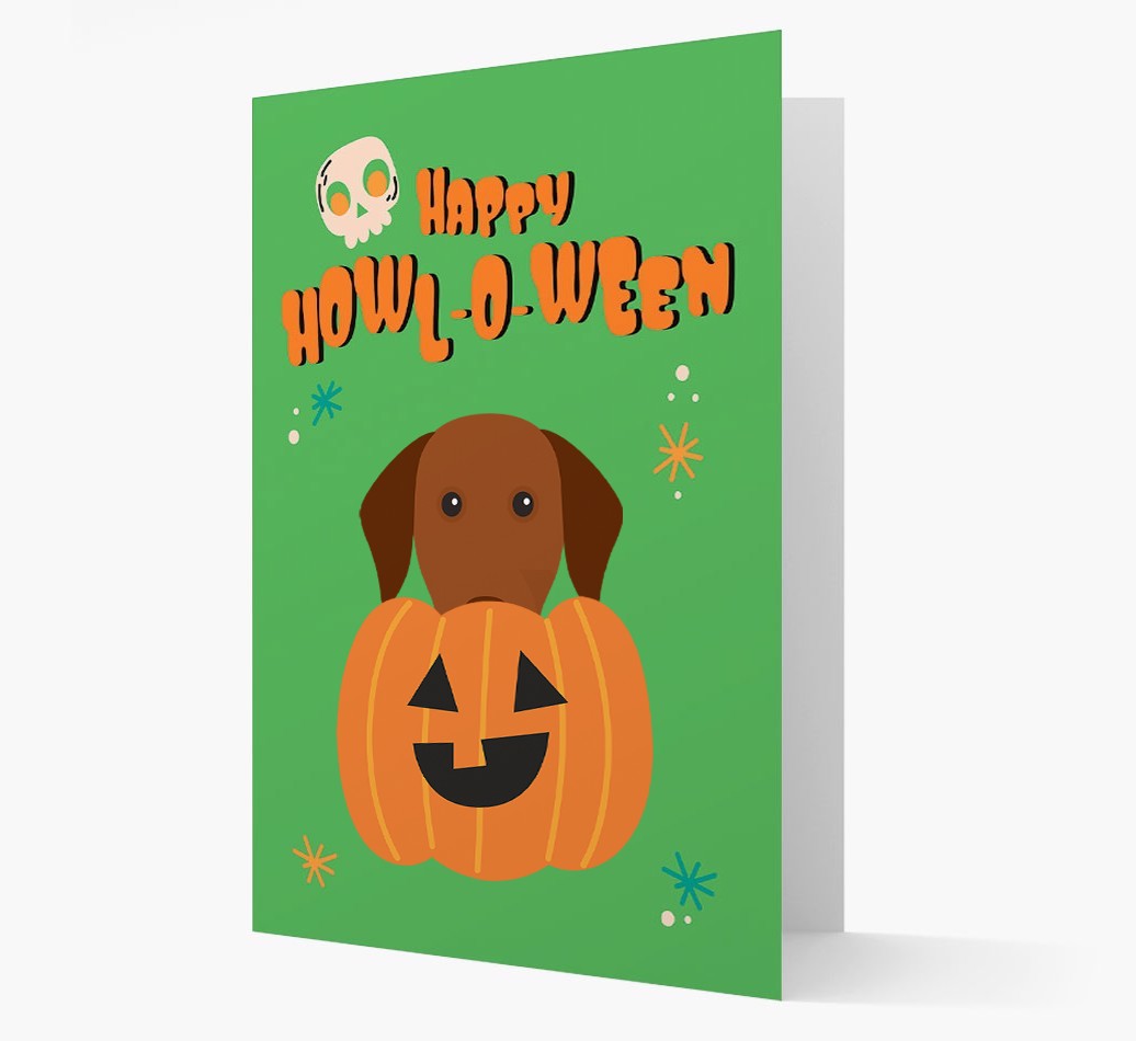 'Happy Halloween' - Card with {breedFullName} Icon
