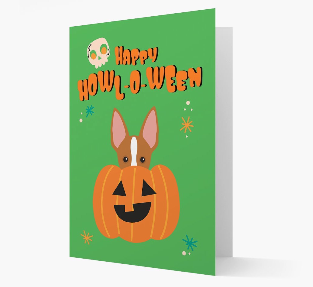 'Happy Halloween' - Card with {breedFullName} Icon