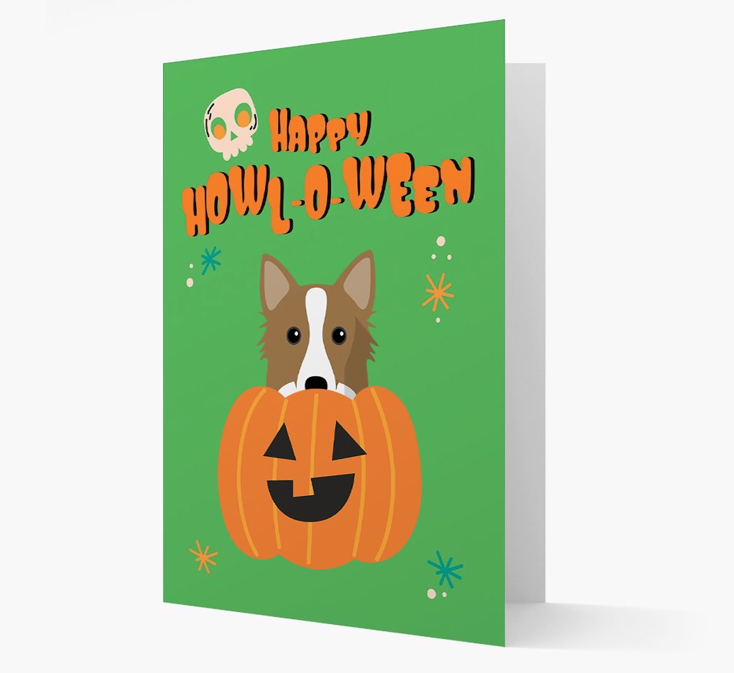 'Happy Halloween' - Card with {breedFullName} Icon