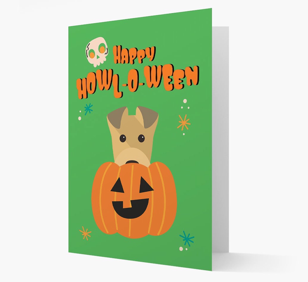 'Happy Halloween' - Card with {breedFullName} Icon