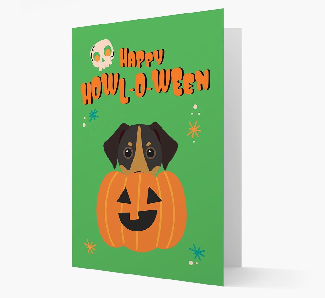 'Happy Halloween' - Card with {breedFullName} Icon