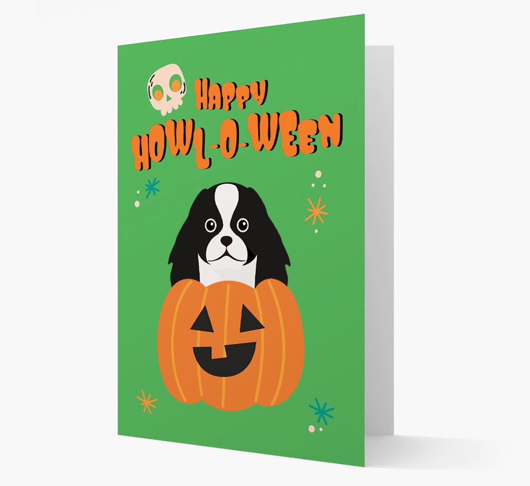 'Happy Halloween' - Card with {breedFullName} Icon