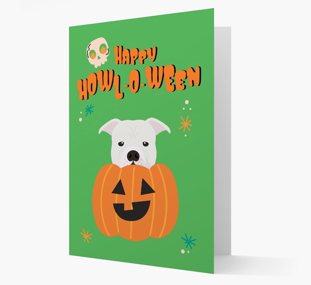 'Happy Halloween' - Card with {breedFullName} Icon