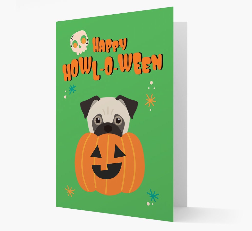 'Happy Halloween' - Card with {breedFullName} Icon
