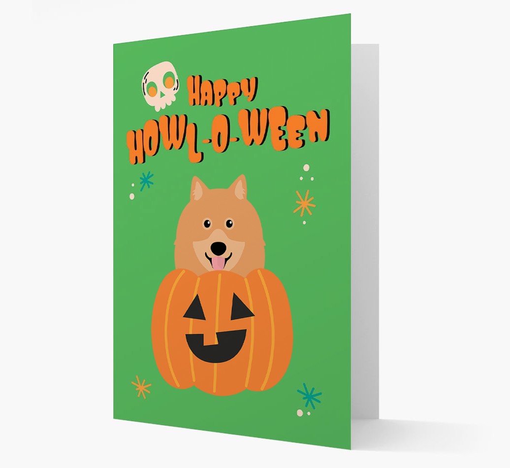 'Happy Halloween' - Card with {breedFullName} Icon