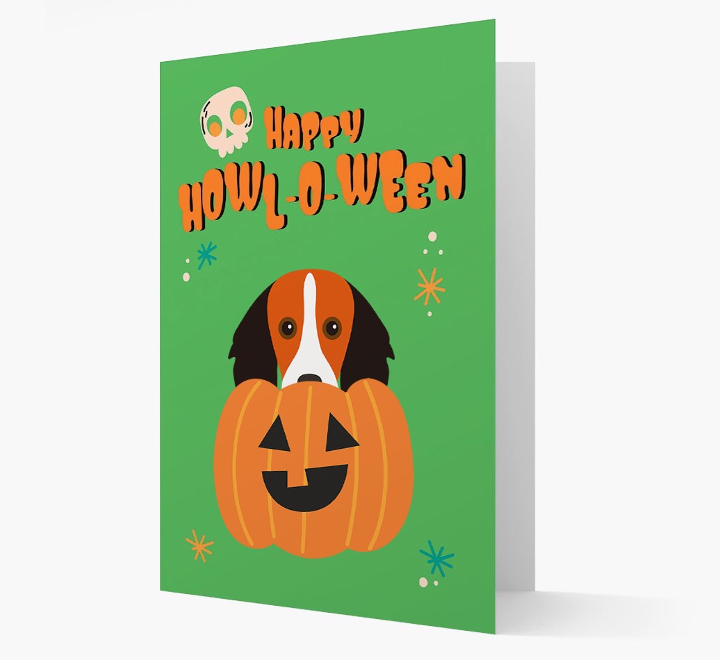 'Happy Halloween' - Card with {breedFullName} Icon