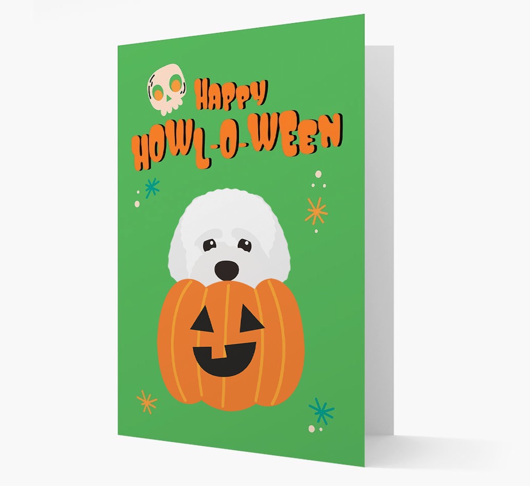 'Happy Halloween' - Card with {breedFullName} Icon
